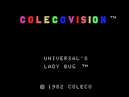 Lady Bug title screen for Colecovision